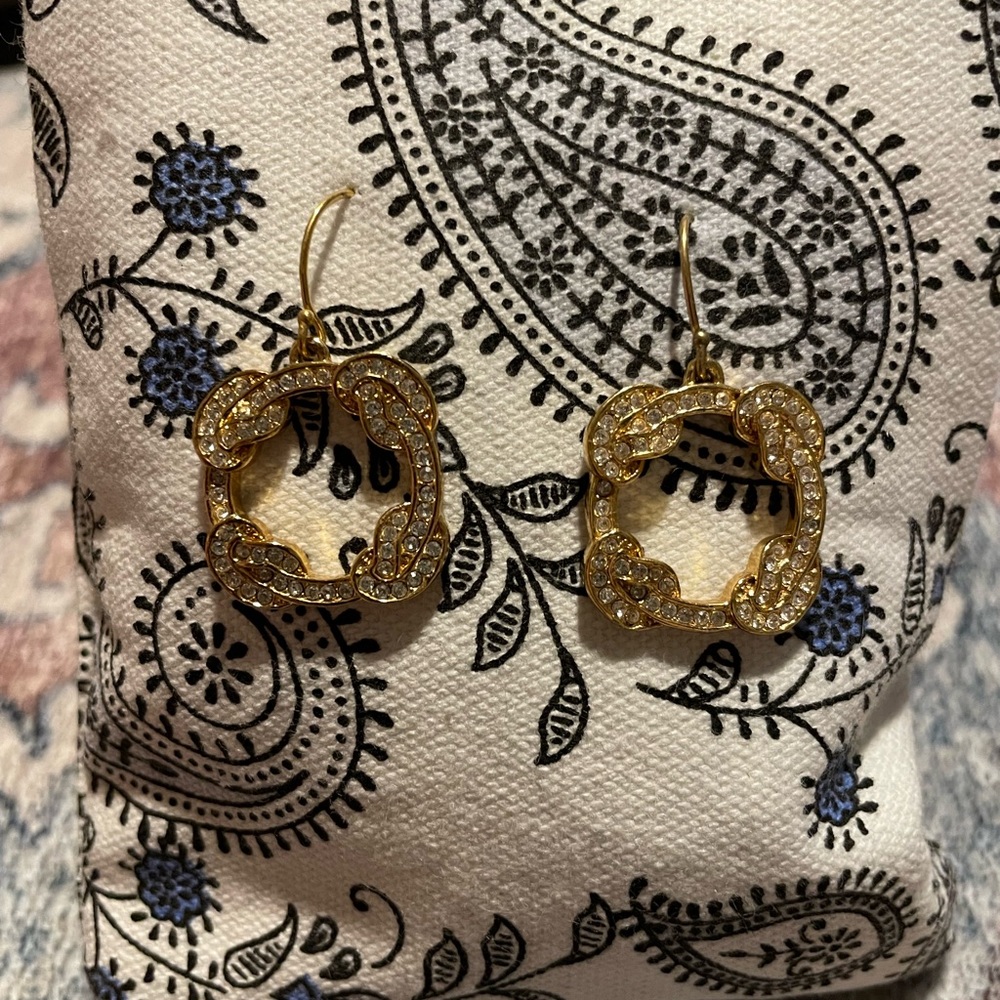 Coach Gold and Silver Square Earrings